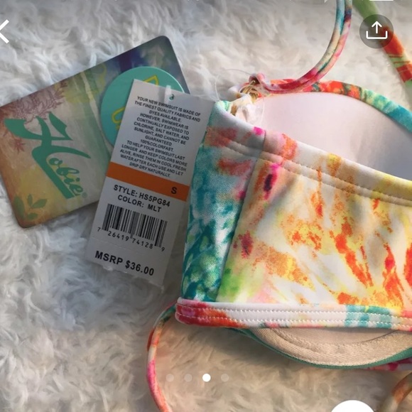 Hobie Push up bandeau Halter bikini top - Picture 3 of 4
